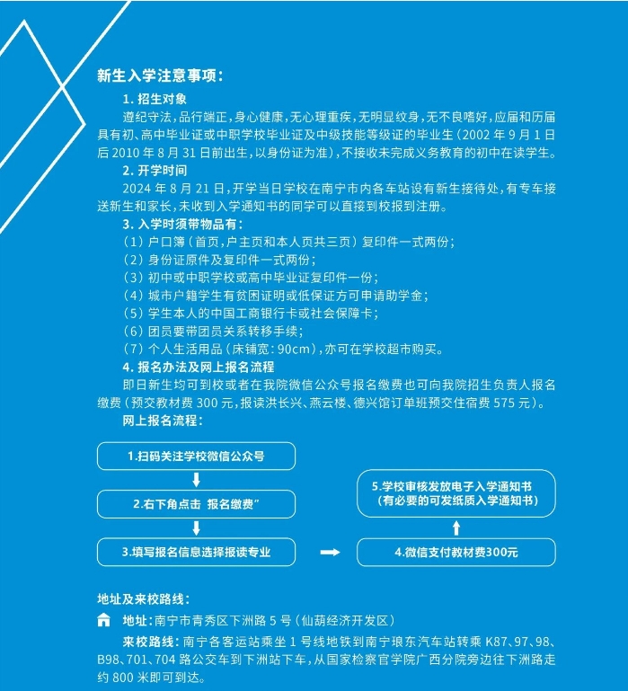 新生入學(xué)注意事項(xiàng)