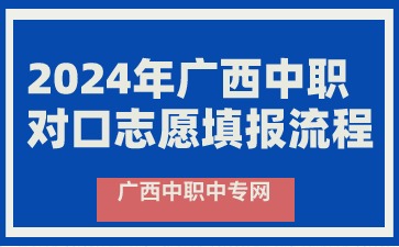 2024年廣西中職對口志愿填報流程