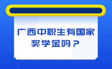 廣西中職生有國家獎(jiǎng)學(xué)金嗎？